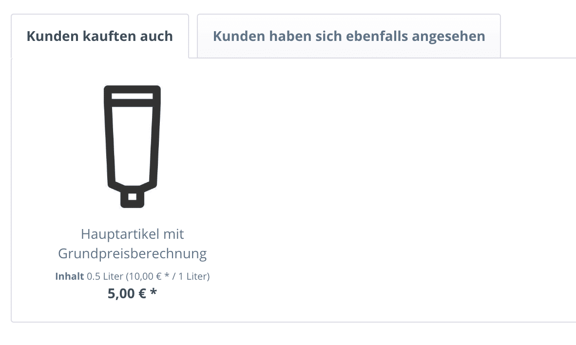 Vorschau Kundenempfehlungen Shopware Kundenempfehlungen Beispielansicht