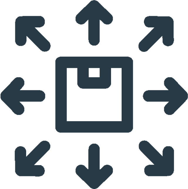Fleibilität und Vertriebskanäle Icon